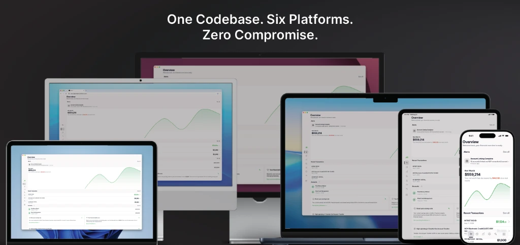 Maxint running across desktop, tablet, and mobile platforms